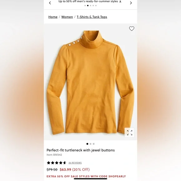 J. Crew Perfect Fit Turtleneck - Picture 4 of 4